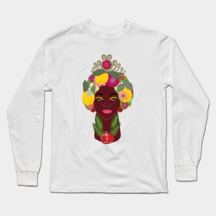 SICILIAN HEAD LEMON Long Sleeve T-Shirt